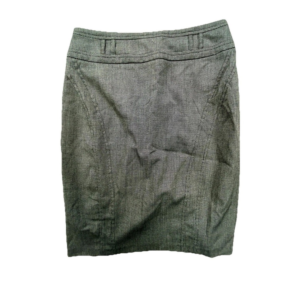 My Michelle Pencil Skirt Womens 5 Gray Black Back Zipper Work Office Career
